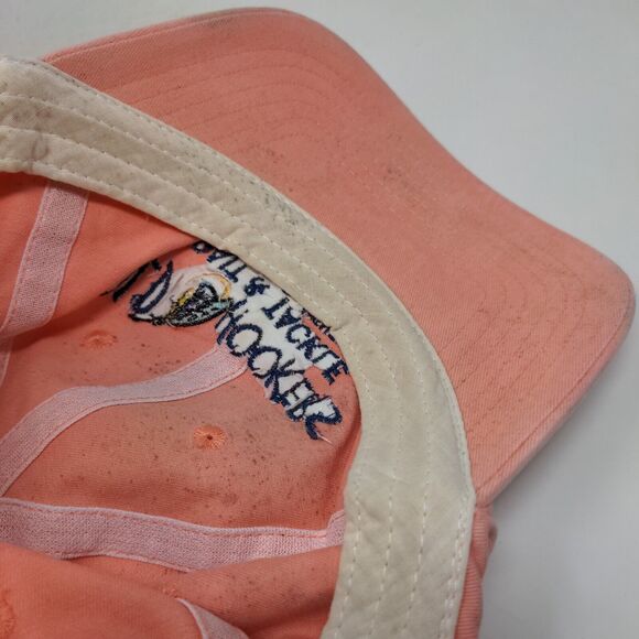 Old Hookers Bait & Tackle Slideback Hat Pink One Size Embroidered - Picture 8 of 8